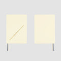 Hobonichi HON A5 2026 Planner: Slash (Ivory), shown from the front.