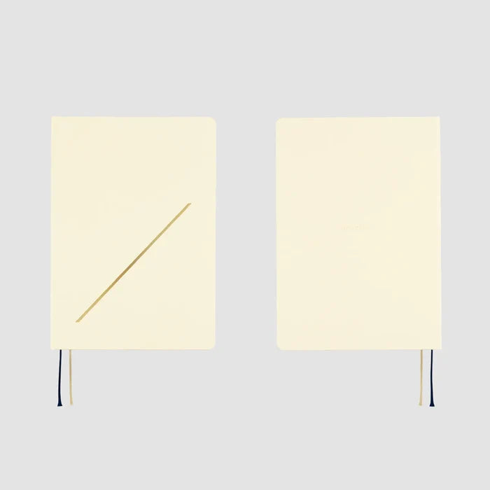 Hobonichi HON A5 2026 Planner: Slash (Ivory), shown from the front.