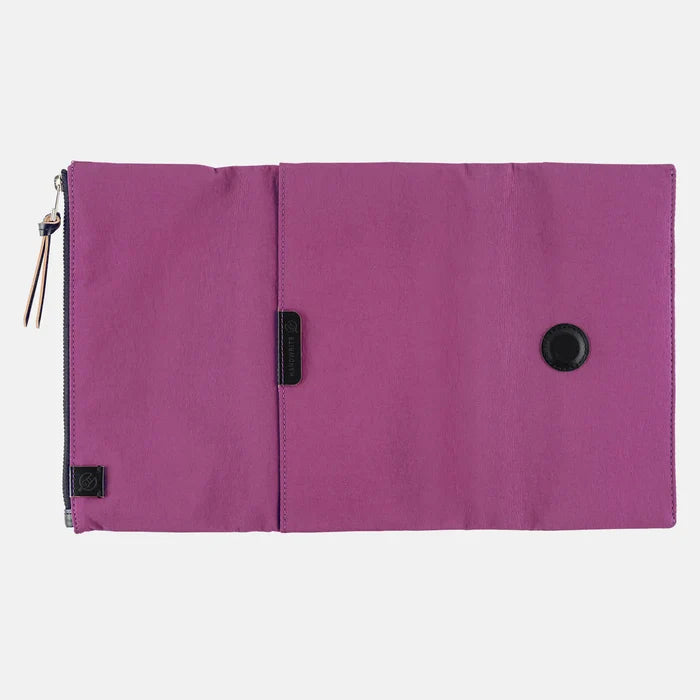 Hobonichi 2026 Weeks Planner Cover: Tragen - Purple, shown from another angle.