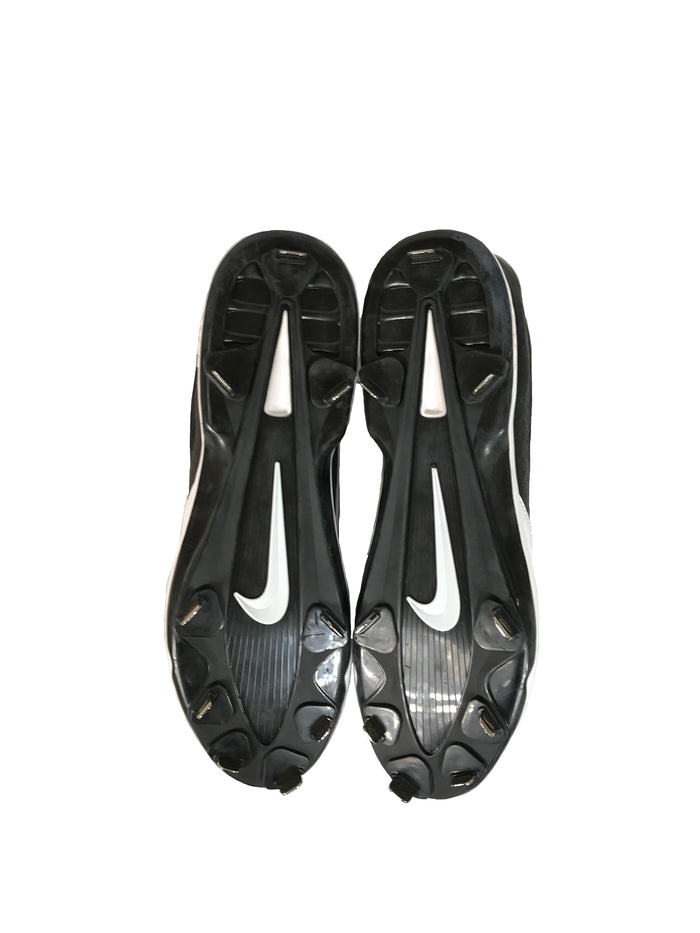 Nike Huarache Pro Low Metal Black and White Baseball Cleats Men's Size 15