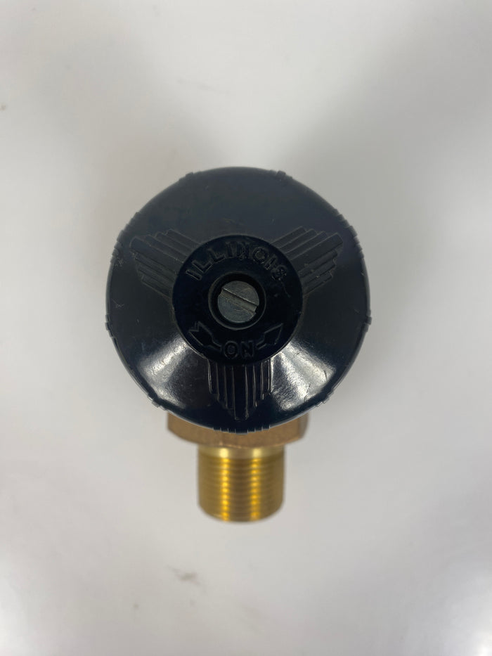 Illinois Brass Threaded Valve Radiator 1" Straight Pack of 2