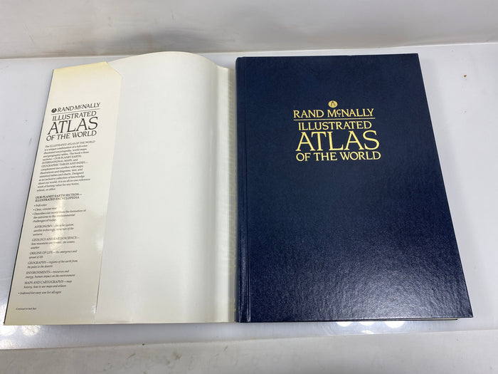 Illustrated Atlas of the World Rand McNally 1985 HCDJ