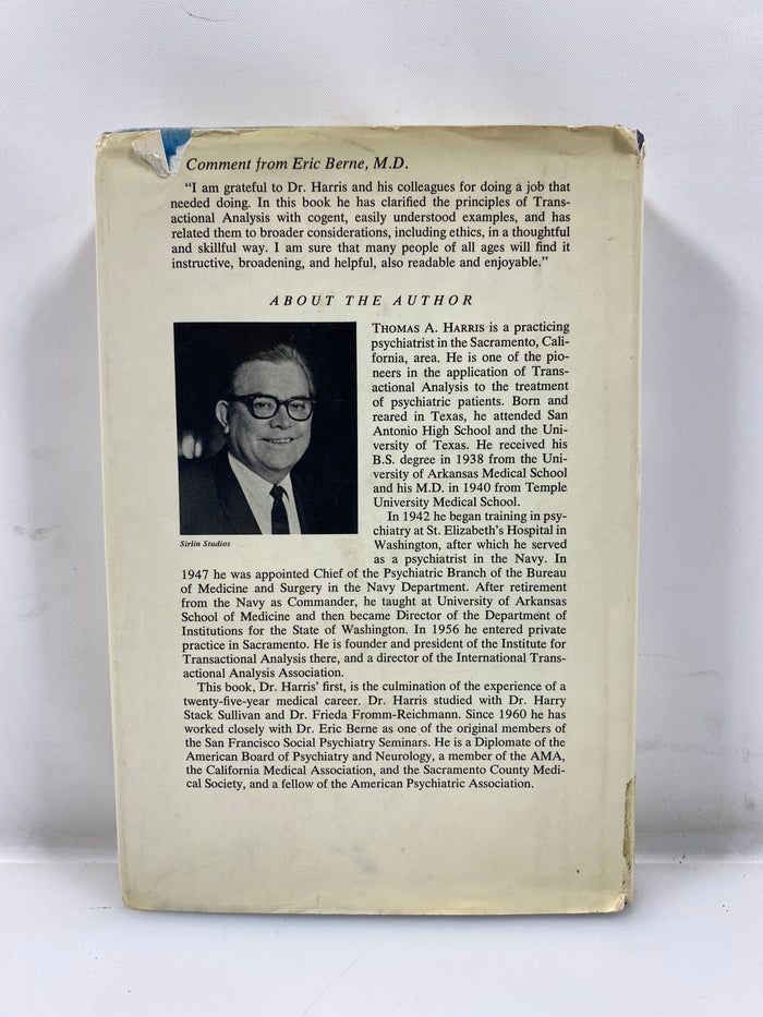 I'm Ok You're Ok by Thomas Harris 1969 HCDJ