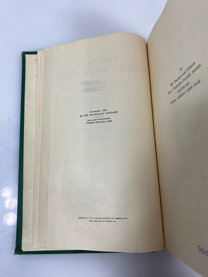Insects of Western North America by Essig Ex-library 1926 HC