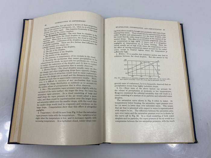 Introduction to Meteorology by Petterssen 1941 McGraw-Hill HC