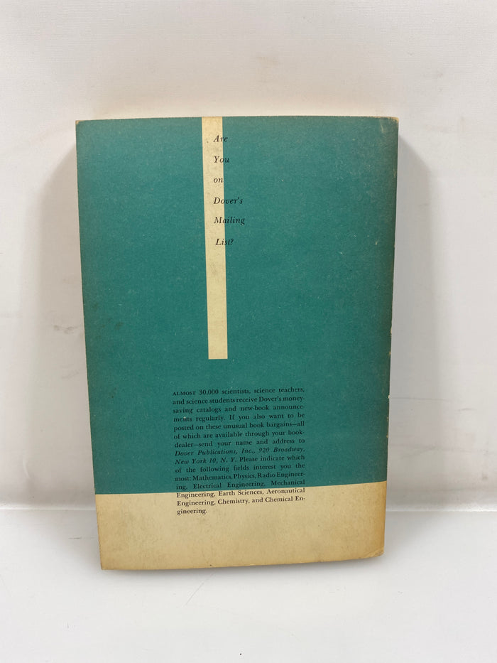 Introduction to the Theory of Fourier's Series and Integrals by Carslaw 1930 SC