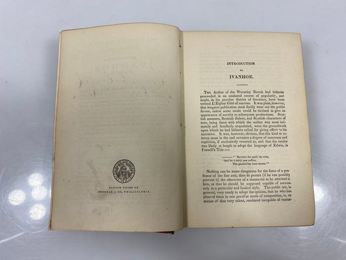 Ivanhoe by Walter Scott Waverley Novels c.1872 HC