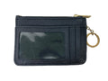 Michael Kors Jet Set Small Leather Zip Coin Pouch in Black with Gold Hardware