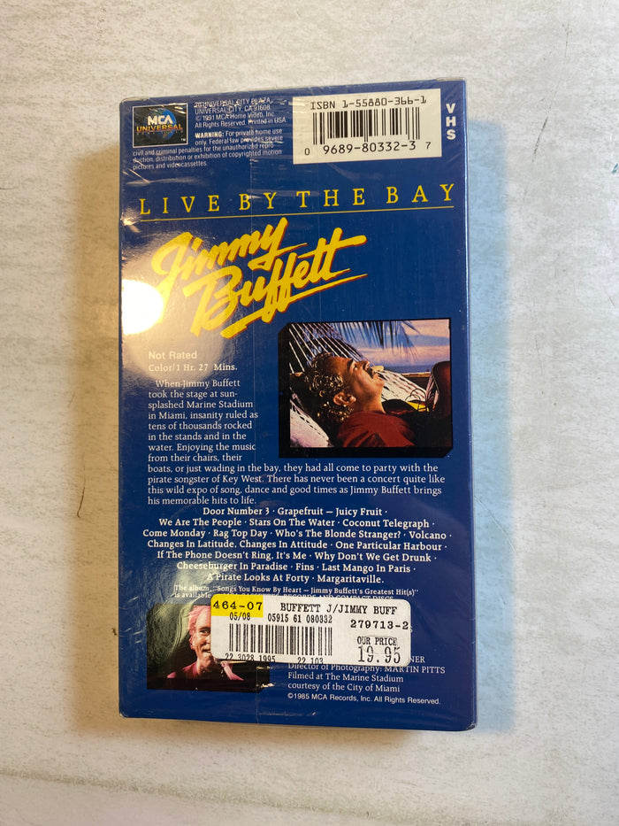 Jimmy Buffett Live by the Bay VHS *New and Sealed*