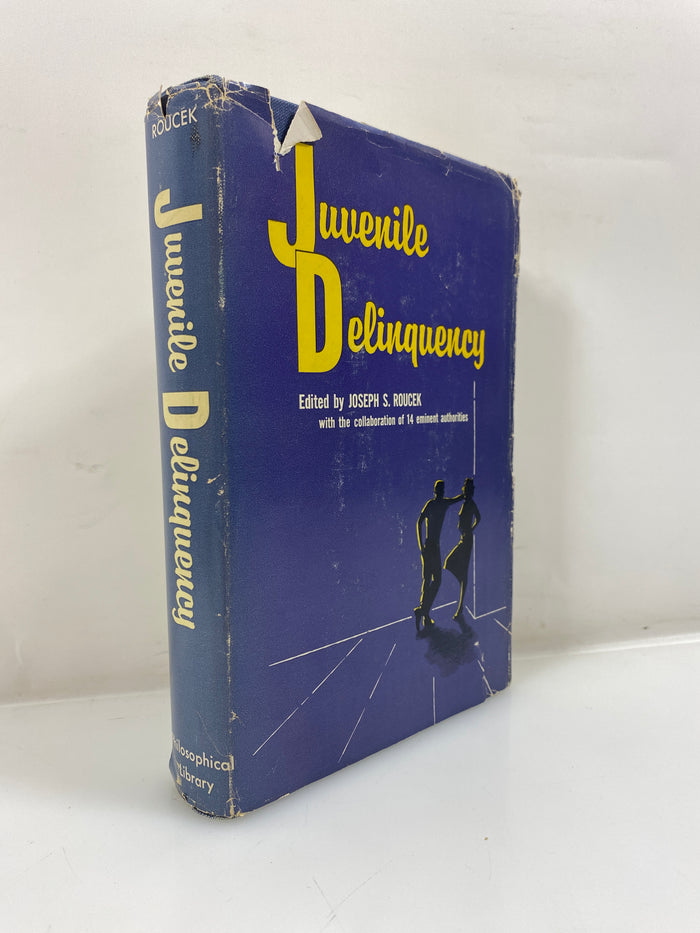 Juvenile Delinquency by Roucek Ex-library 1958 HCDJ