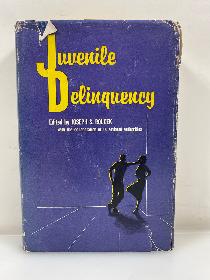 Juvenile Delinquency by Roucek Ex-library 1958 HCDJ