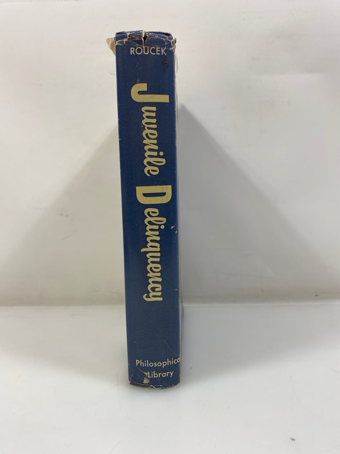 Juvenile Delinquency by Roucek Ex-library 1958 HCDJ