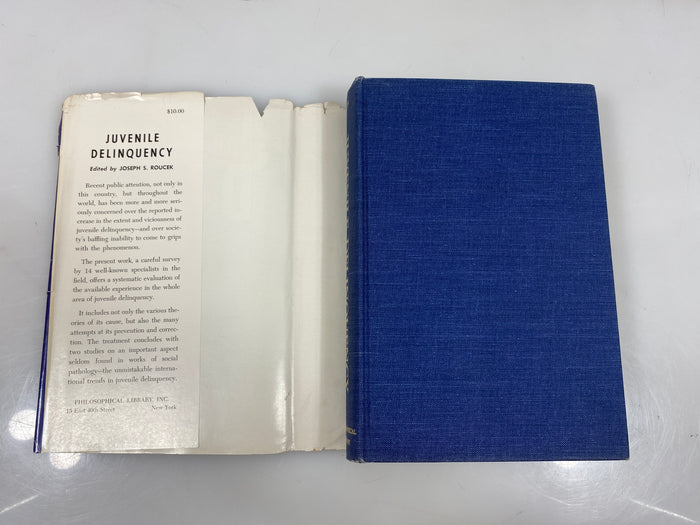 Juvenile Delinquency by Roucek Ex-library 1958 HCDJ