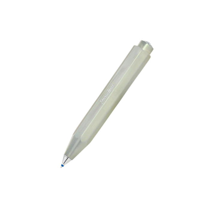 Light Green - Kaweco Lunar Sport Ballpoint Pen in soft stone with octagonal barrel and push-button mechanism.