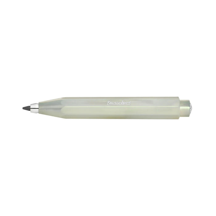 Light Green - Kaweco Lunar Sport Clutch Pencil 3.2mm showing hexagonal barrel design.