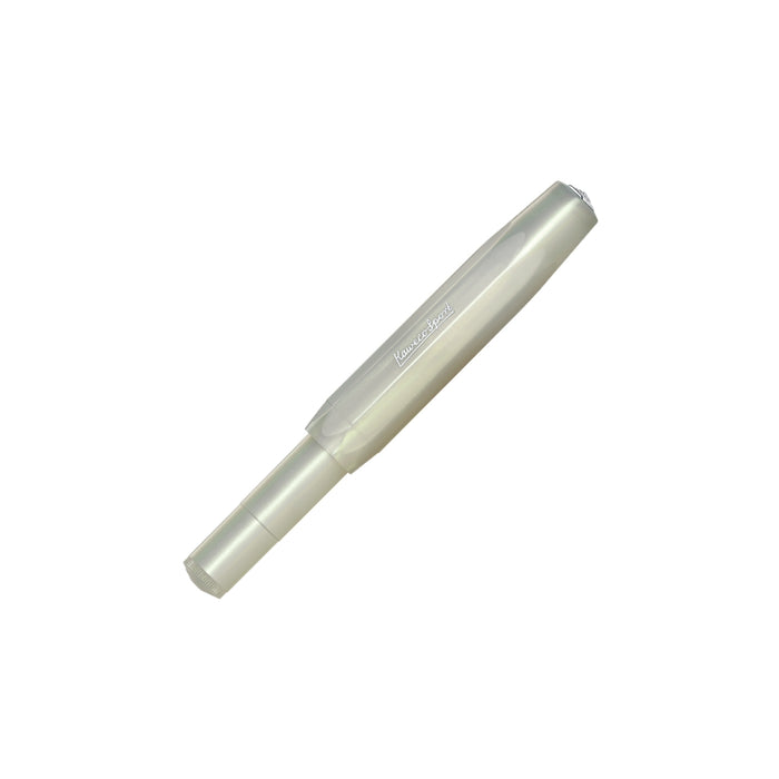 Kaweco Lunar Sport fountain pen in light green with capped design on a white background.