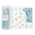 HITOTOKI Coffret cosmetic film roll stickers displayed with packaging and decorative stationery elements.
