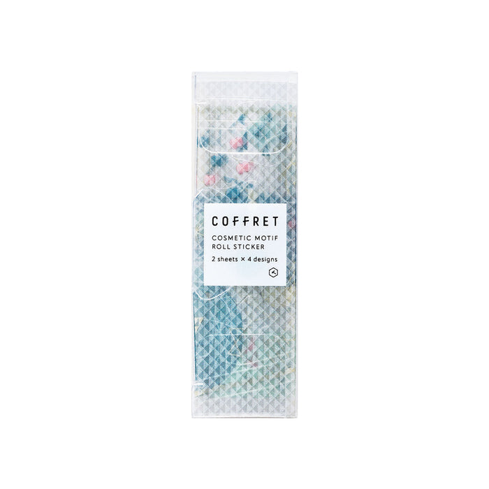 Packaged HITOTOKI Coffret cosmetic film roll sticker showing the roll inside its slim wrapper.