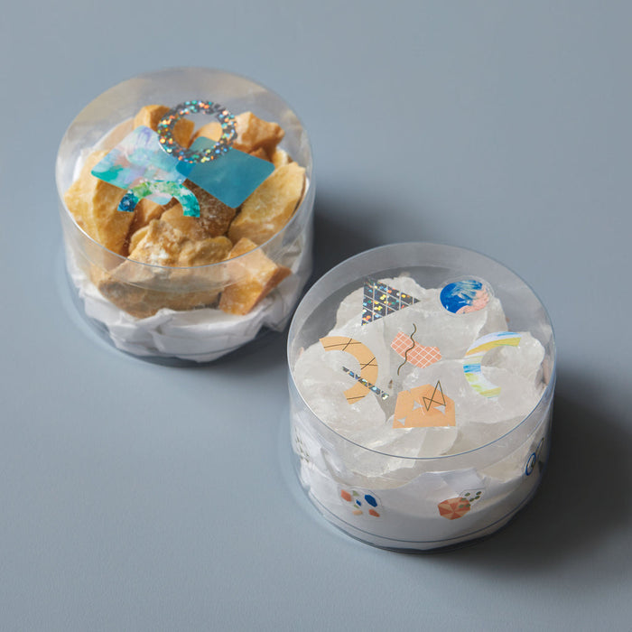 HITOTOKI Coffret cosmetic film roll stickers used in creative crafting and dessert decoration.