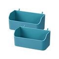 Set of teal PEGGY accessories mini containers with hook fittings for pegboard storage.