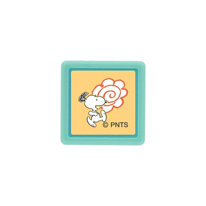 Hanamaru Pink - Kodomo No Kao Snoopy mini pom stamp featuring a playful Snoopy design.