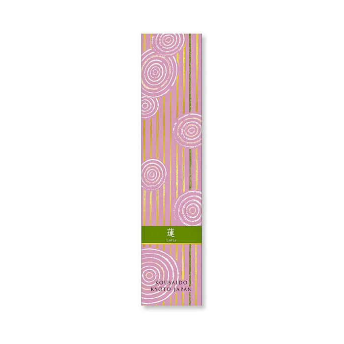 Single Kousaido Hyakurakukou incense box shown upright on a white background.
