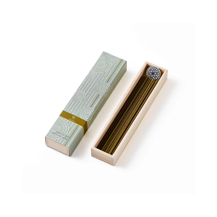 Kousaido Hyakurakukou Japanese Incense - 40 Long Sticks, shown from another angle.