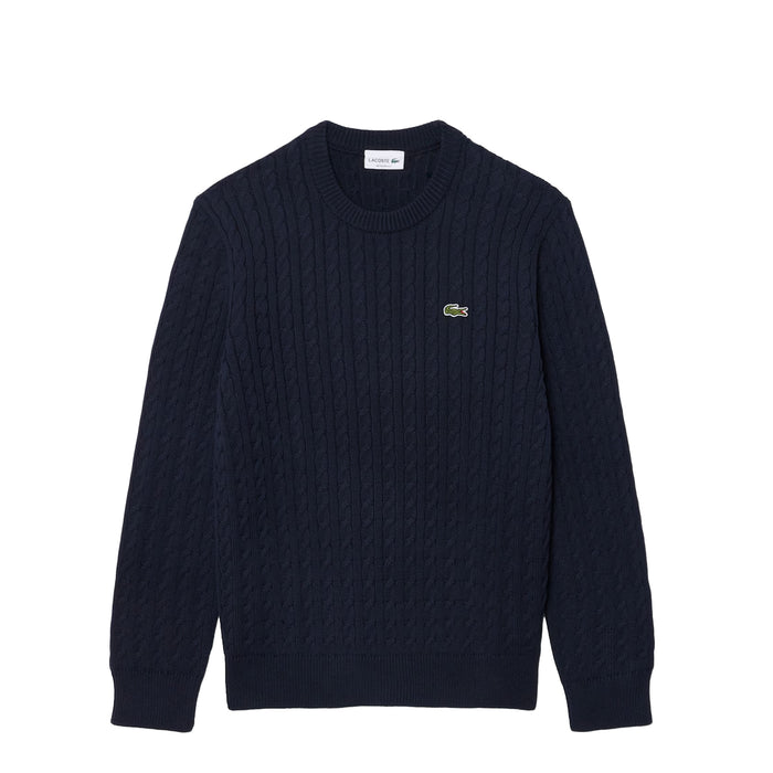 Lacoste Cable Knit Cotton Sweater