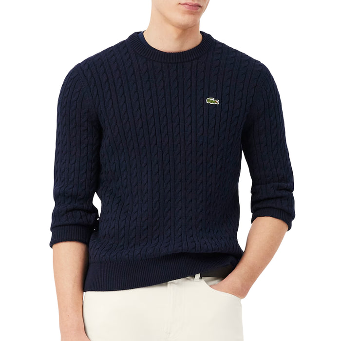 Lacoste Cable Knit Cotton Sweater