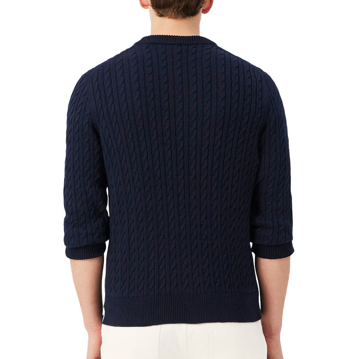 Lacoste Cable Knit Cotton Sweater