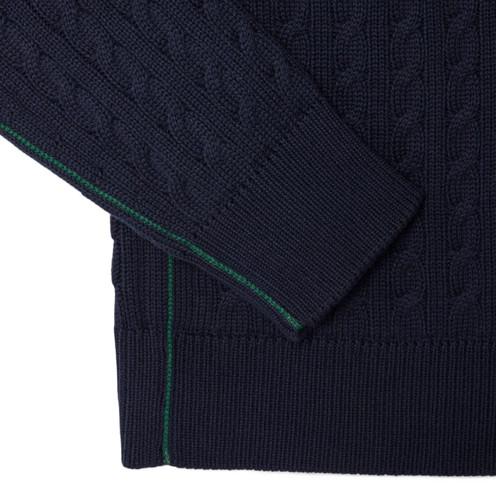 Lacoste Cable Knit Cotton Sweater
