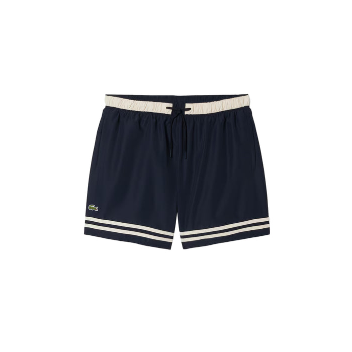 Lacoste Contrast Stripe Swim Trunks