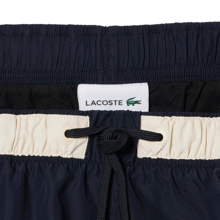 Lacoste Contrast Stripe Swim Trunks