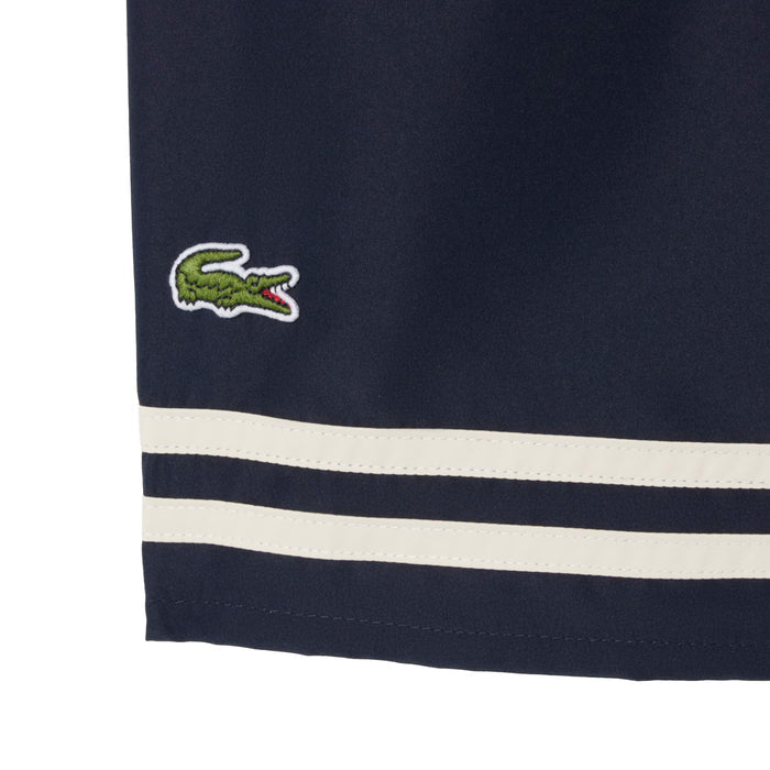 Lacoste Contrast Stripe Swim Trunks
