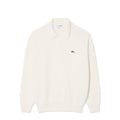 Lacoste French Made Cotton Polo Collar Sweater