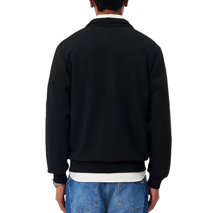 Lacoste Zipped Cotton Fleece Sweatshirt