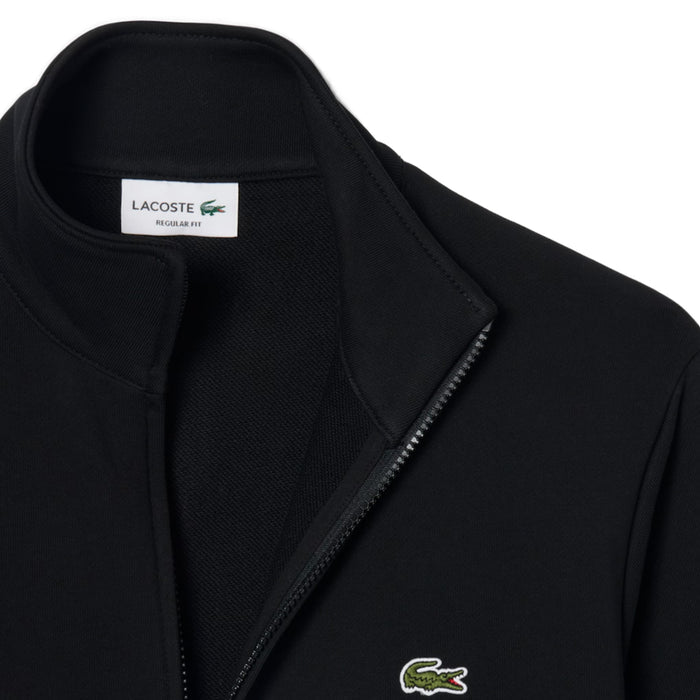Lacoste Zipped Cotton Fleece Sweatshirt