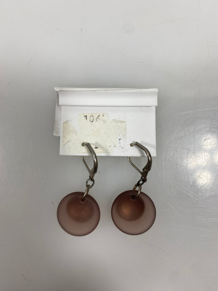 Layered Silicone and Textured Metal Earrings