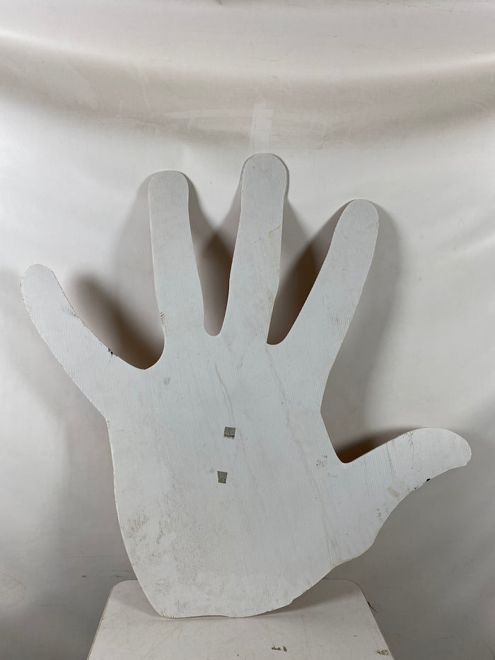 Left Hand Cardboard Cut Out