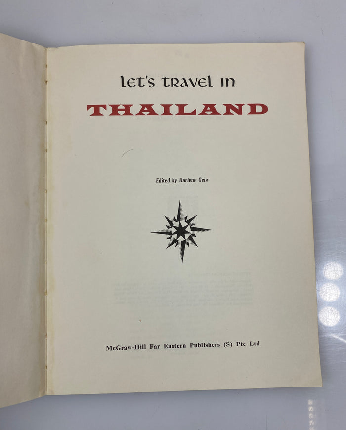 Let's Travel in Thailand by Darlene Geis 1969 SC