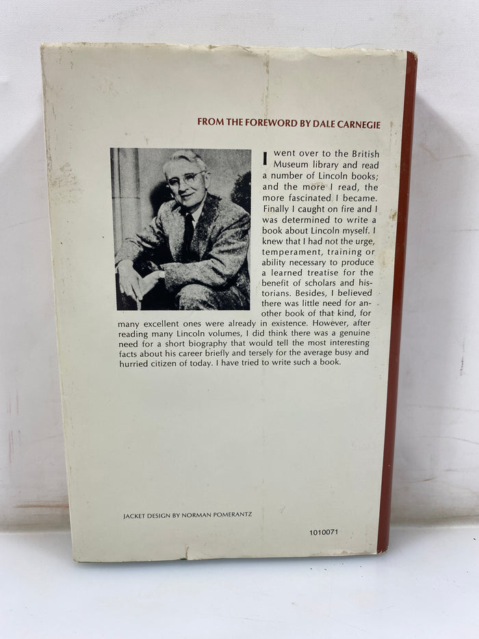 Lincoln: The Unknown Carnegie 1959 HCDJ