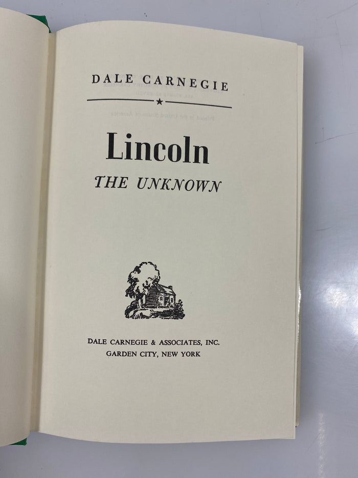 Lincoln: The Unknown Carnegie 1959 HCDJ