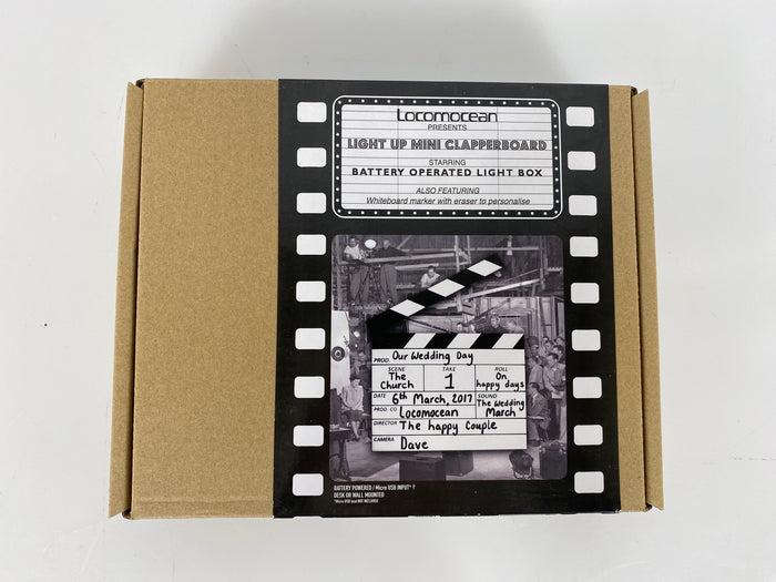 Locomocean Light Up Mini Clapperboard