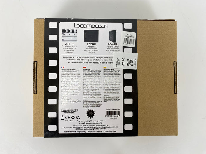 Locomocean Light Up Mini Clapperboard