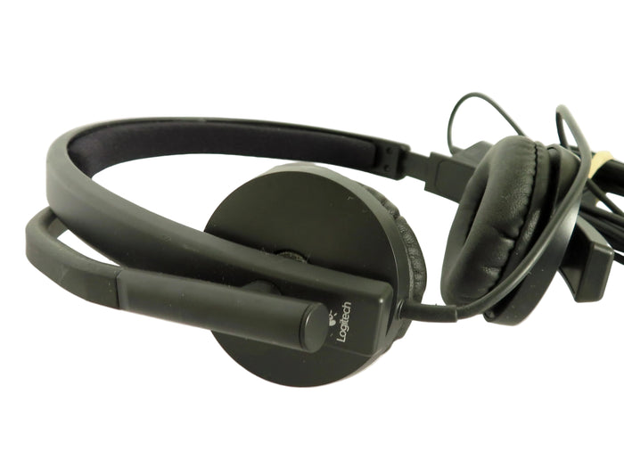 Logitech A-00064 Black 3.5mm Stereo Headset w/ Microphone