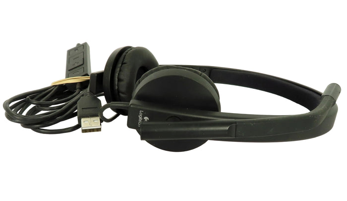 Logitech A-00064 Black 3.5mm Stereo Headset w/ Microphone