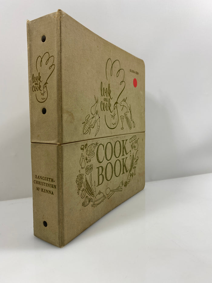 Look and Cook Cook Book Langseth-Christensen/McKenna 1956 Binder HC