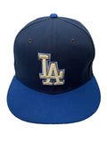 Los Angeles Dodgers 50th Anniversary Blue Patch Fitted Cap 59FIFTY Size 7 1/4