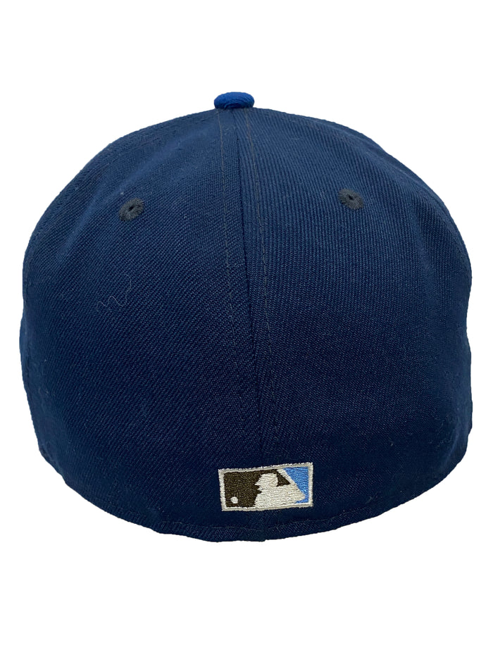 Los Angeles Dodgers 50th Anniversary Blue Patch Fitted Cap 59FIFTY Size 7 1/4