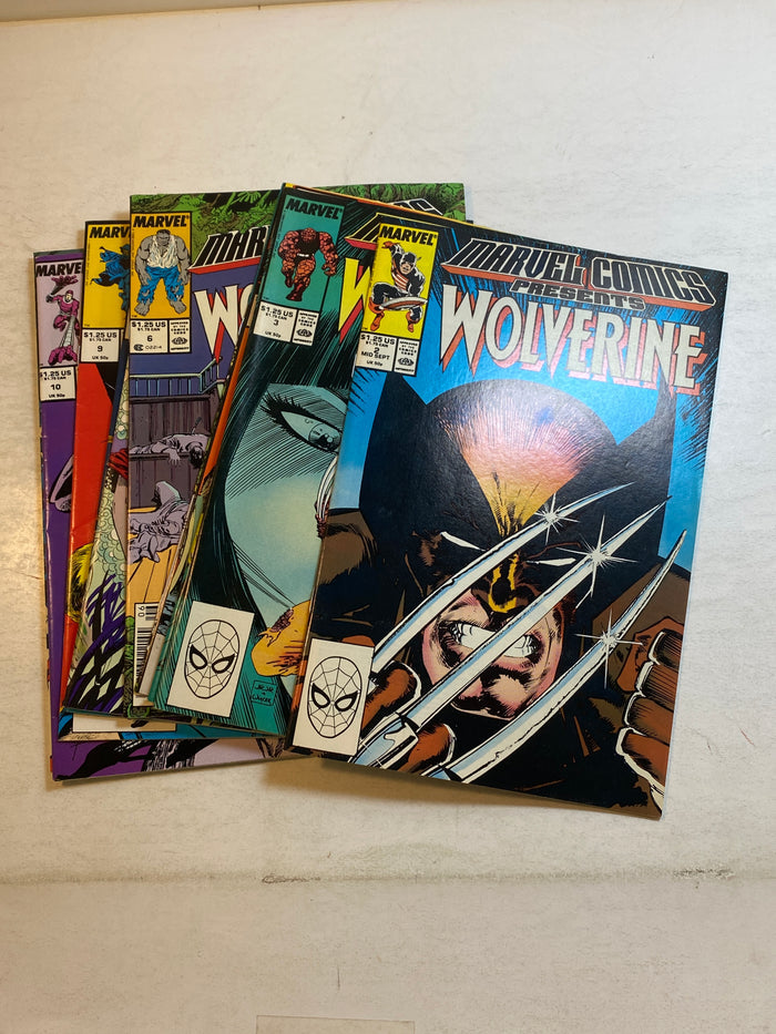 Lot of 10 Marvel Comics Presents Wolverine 1988-1989